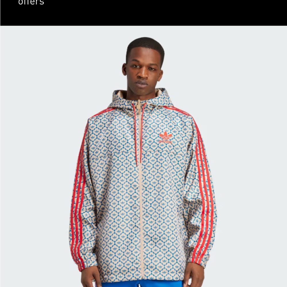Rare David Beckham x Adidas Originals Windbreaker; Men’s size M; brand NWOT